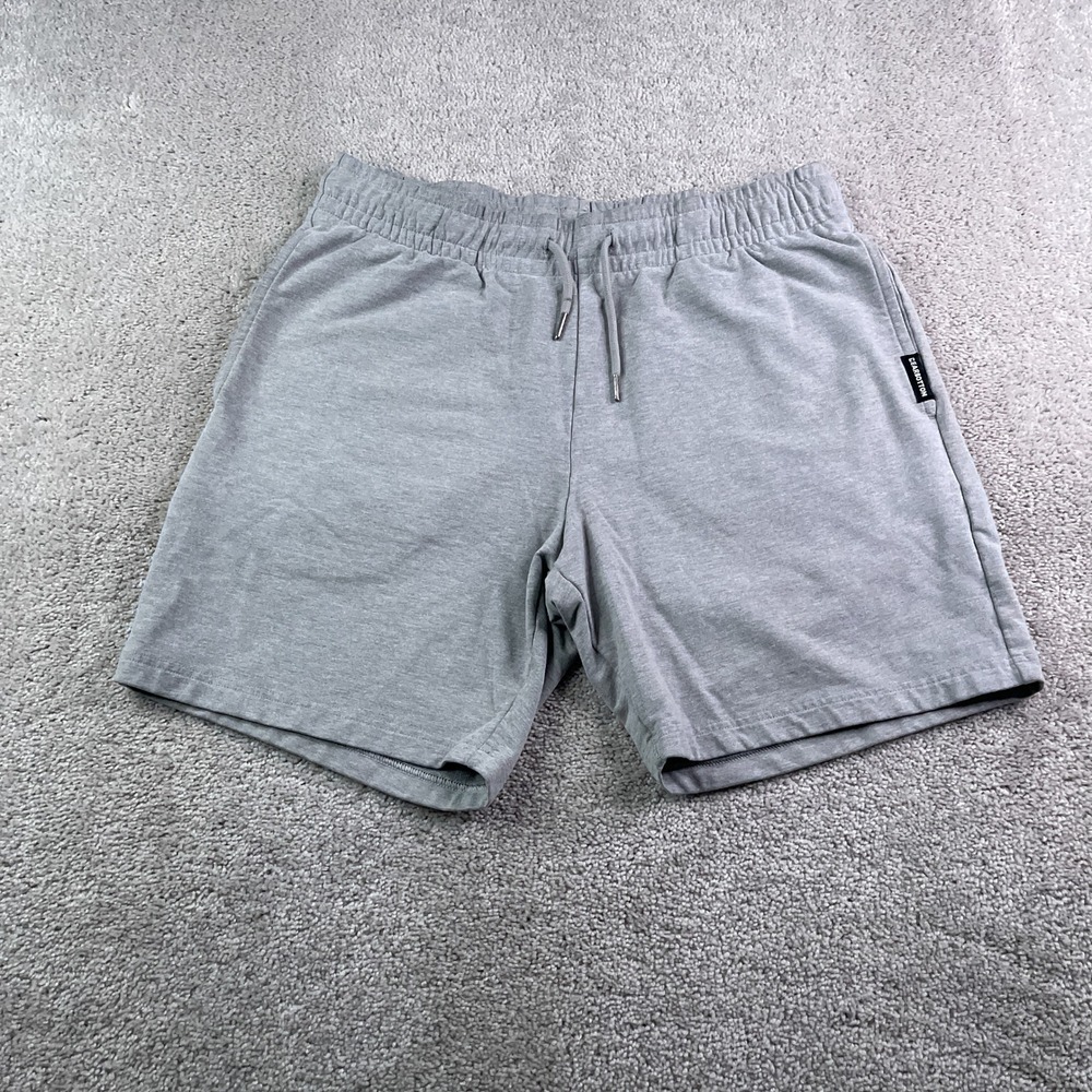 Bearbottom Sweat Shorts Mens Large Gray Lounge 7 Inch Inseam Athletic Gym